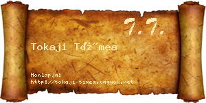 Tokaji Tímea névjegykártya